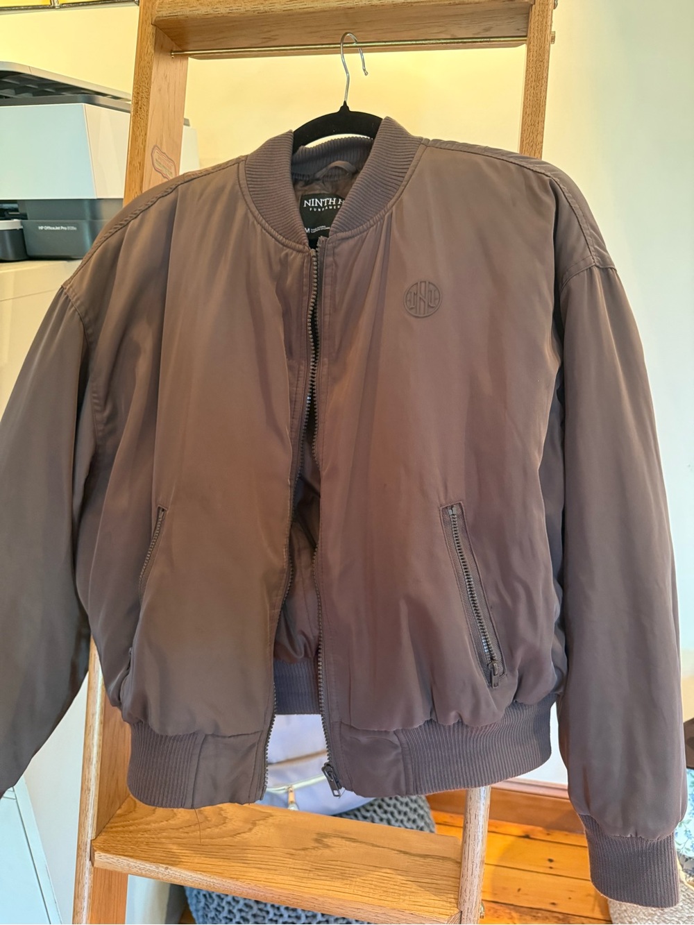 Ninth Hall Men's Brown Bomber Jacket